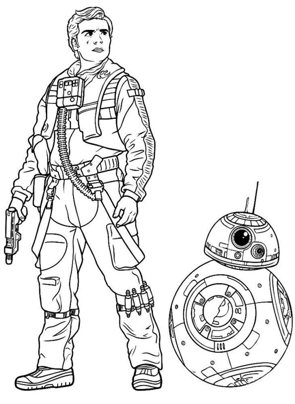 Plansa de colorat cu Star Wars 24 27